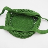 Häkeltasche Einkaufstasche in olivgrün aus Baumwolle gehäkelt