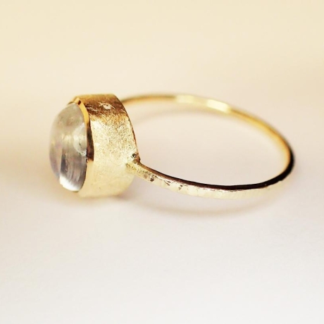 ring in 585 GOLD mit MONDSTEIN