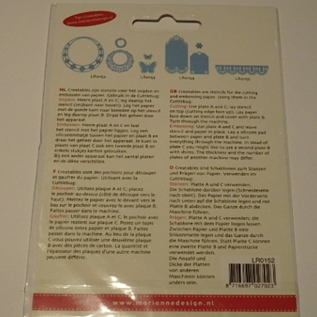 Marianne Design Crea Tables 3 Stanzschablonen Kreise Bordüren 