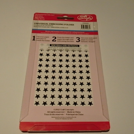 Embossingschablone Sterne Prägeschablone craftconcepts Solidstars