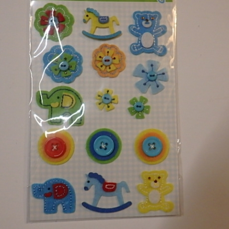 CART-US cArt-Us Baby Sticker Filz Jungen Geburt Kartendeko