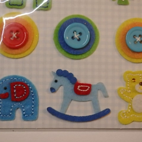 CART-US cArt-Us Baby Sticker Filz Jungen Geburt Kartendeko