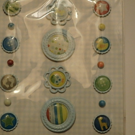 cArt-Us Baby Brads Spreizklammern Kartendeko blau Jungen Geburt