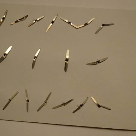 cArt-Us Baby Brads Spreizklammern Kartendeko blau Jungen Geburt