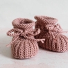 altrosa Babyschuhe, 3-6 Monate, gestrickt, aus Wolle