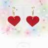Herz-Ohrringe Deep Love – Valentinstagsgeschenk