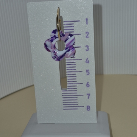 Creolen Set 2 Goldfarben mit 3 Paar Anhängern (Blumen & Abstrakt)