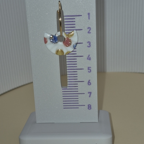 Creolen Set 2 Goldfarben mit 3 Paar Anhängern (Blumen & Abstrakt)