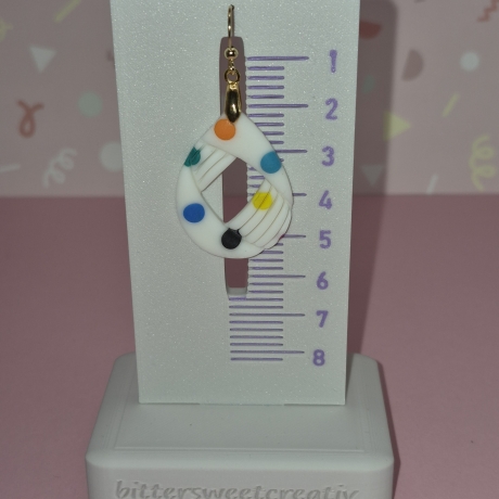 Handgefertigte Polymer Clay Ohrringe – Modern Art Design