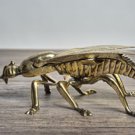 Messing Aschenbecher Insekt (Fliege) - Made in France