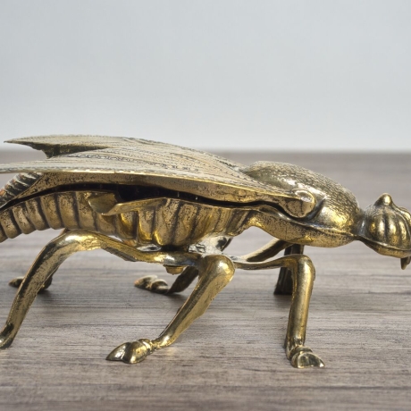 Messing Aschenbecher Insekt (Fliege) - Made in France