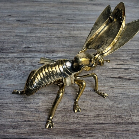 Messing Aschenbecher Insekt (Fliege) - Made in France