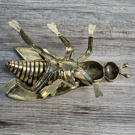 Messing Aschenbecher Insekt (Fliege) - Made in France