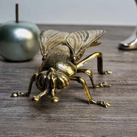 Messing Aschenbecher Insekt (Fliege) - Made in France