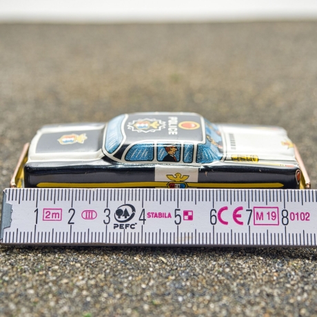 japanisches Blechauto Patrol-Police 1945-1955 aus Konserven Blech