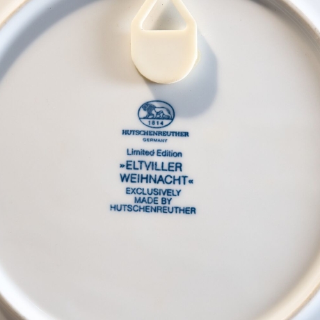Hutschenreuther Eltviller Weihnacht 1988 Sammelteller - 8D