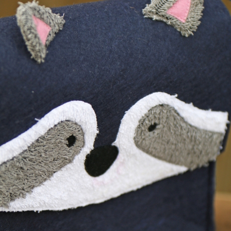 Waschbär Filztasche Kindergartentasche Umhängetasche