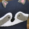 Waschbär Filztasche Kindergartentasche Umhängetasche