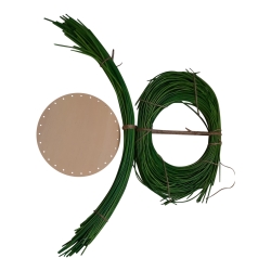 Korbflechtset Grün 18cm