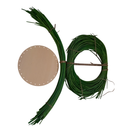 Korbflechtset Grün 18cm