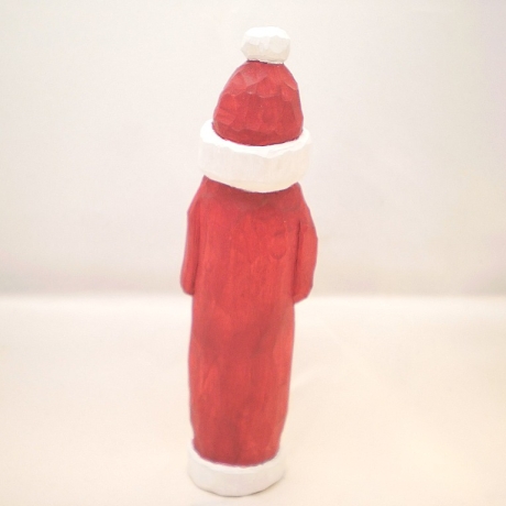 Weihnachtsmann, hand geschnitzt und bemalt
