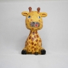 Giraffe, hand geschnitzt und bemalt aus Lindenholz 