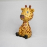 Giraffe, hand geschnitzt und bemalt aus Lindenholz 