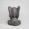 Elefant, hand geschnitzt und bemalt aus Lindenholz