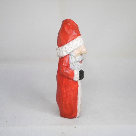Weihnachtsmann, hand geschnitzt und bemalt