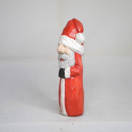 Weihnachtsmann, hand geschnitzt und bemalt