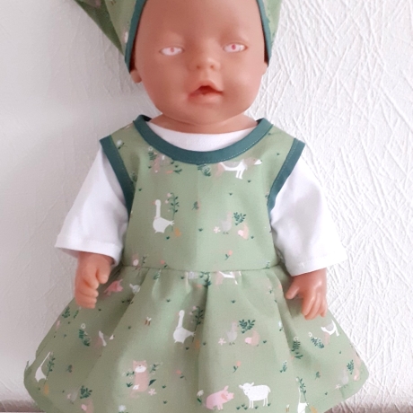 Puppenkleidung 3tlg Set Gr. 40-45 cm