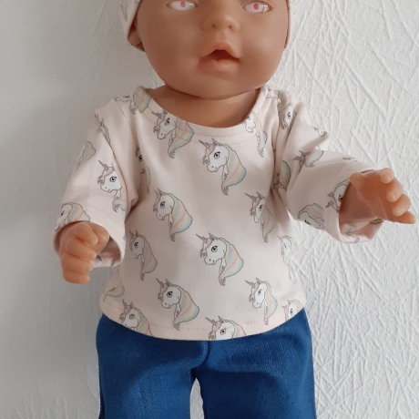 Puppenkleidung 3tlg Set Gr. 40-45 cm