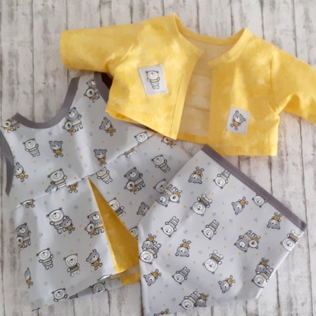 Puppenkleidung 3tlg Set Gr. 40-45 cm