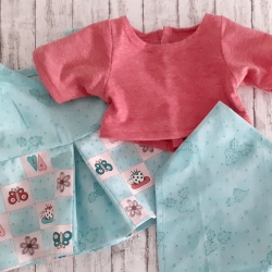 Puppenkleidung 3tlg Set Gr. 40-45 cm