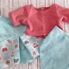 Puppenkleidung 3tlg Set Gr. 40-45 cm