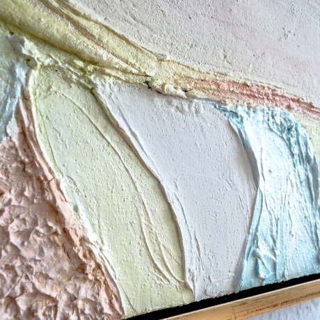 Diptychon abstrakt 2-teiliges Bilderset Acryl Schattenfugenrahmen
