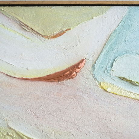 Diptychon abstrakt 2-teiliges Bilderset Acryl Schattenfugenrahmen