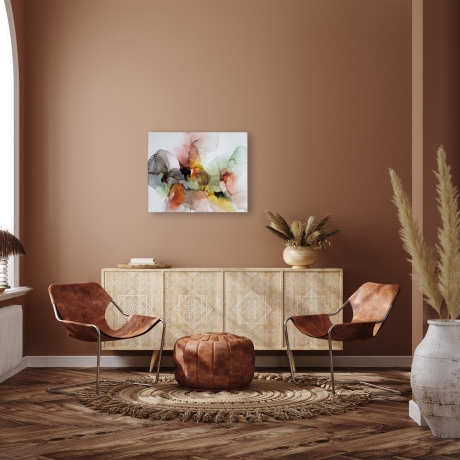 Abstraktes Alcohol-Ink Kunstwerk auf Leinwand, Unikat