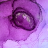 Abstraktes Alcohol-Ink Kunstwerk auf Leinwand, Unikat