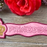 Stickdatei 3D-Anhänger PRINZESSIN, 3D-Stick, Lesezeichen