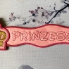 Stickdatei 3D-Anhänger PRINZESSIN, 3D-Stick, Lesezeichen