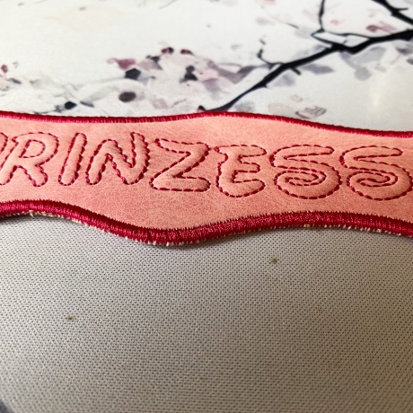 Stickdatei 3D-Anhänger PRINZESSIN, 3D-Stick, Lesezeichen