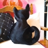 kleiner schwarzer Kater, Kuschelkissen für Katzenliebhaber