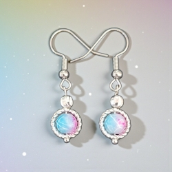 Hängeohrringe Silberfarben mit Perle