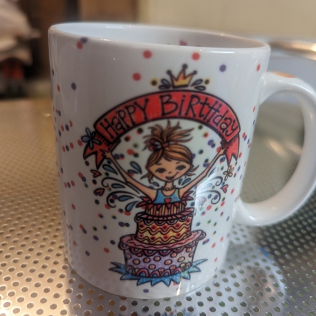 Tasse bedruckt HappyBirthday