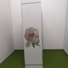 Klappdeckelbox mit Serviettenmotiv Blumen,silber