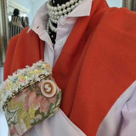 Blusenmanschetten, Armschmuck, Unikat-Anfertigung, Gemmeschmuck