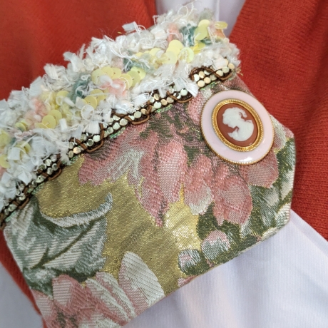 Blusenmanschetten, Armschmuck, Unikat-Anfertigung, Gemmeschmuck