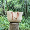 Bambus Handtasche Damen 40 x 28 cm Handmade in indonesia natur