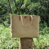Bambus Handtasche XXL Damen 48 x 40 cm Handmade in indonesia